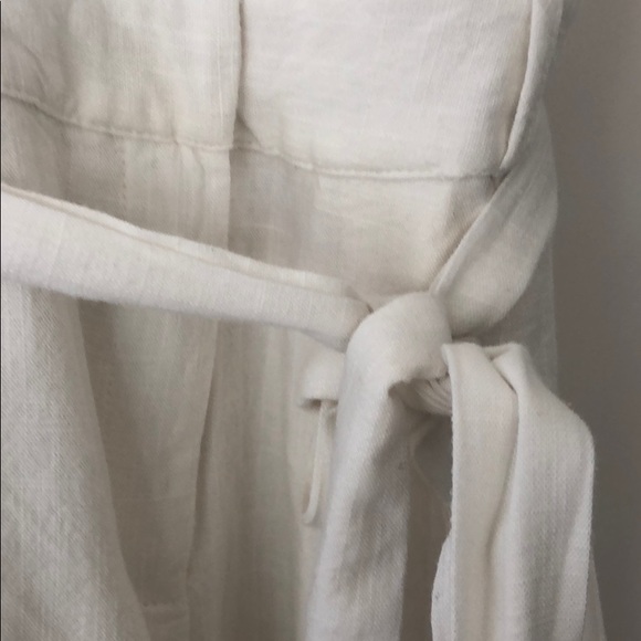 yours truly white linen romper - Picture 4 of 4